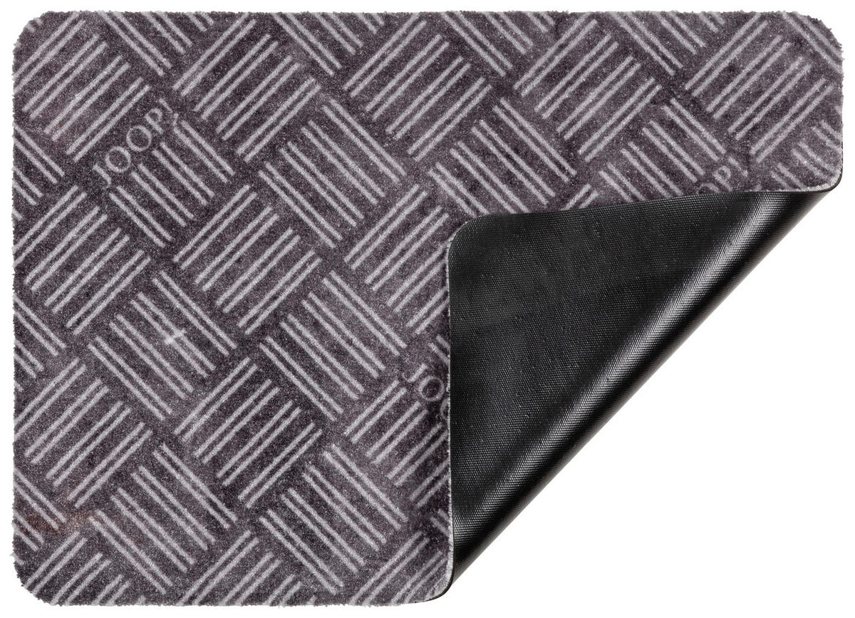 FUSSMATTE - Grau, Design, Kunststoff (50/70cm) - Joop!