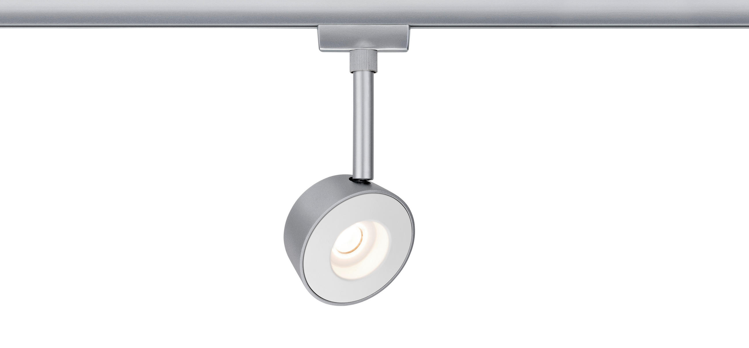 SCHIENENSYSTEM-STRAHLER - Chromfarben, Design, Metall (8/18/4cm) - Paulmann