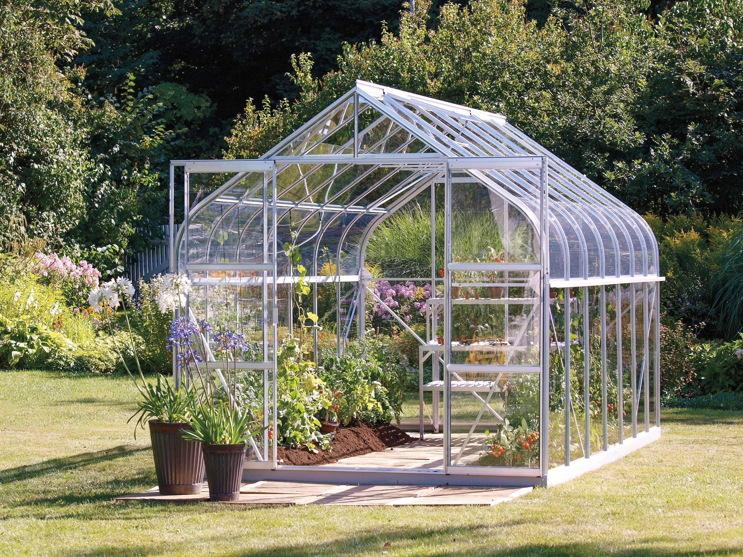 Gewächshausbausatz Diana 11500 11,5 M2 Metall/glas
