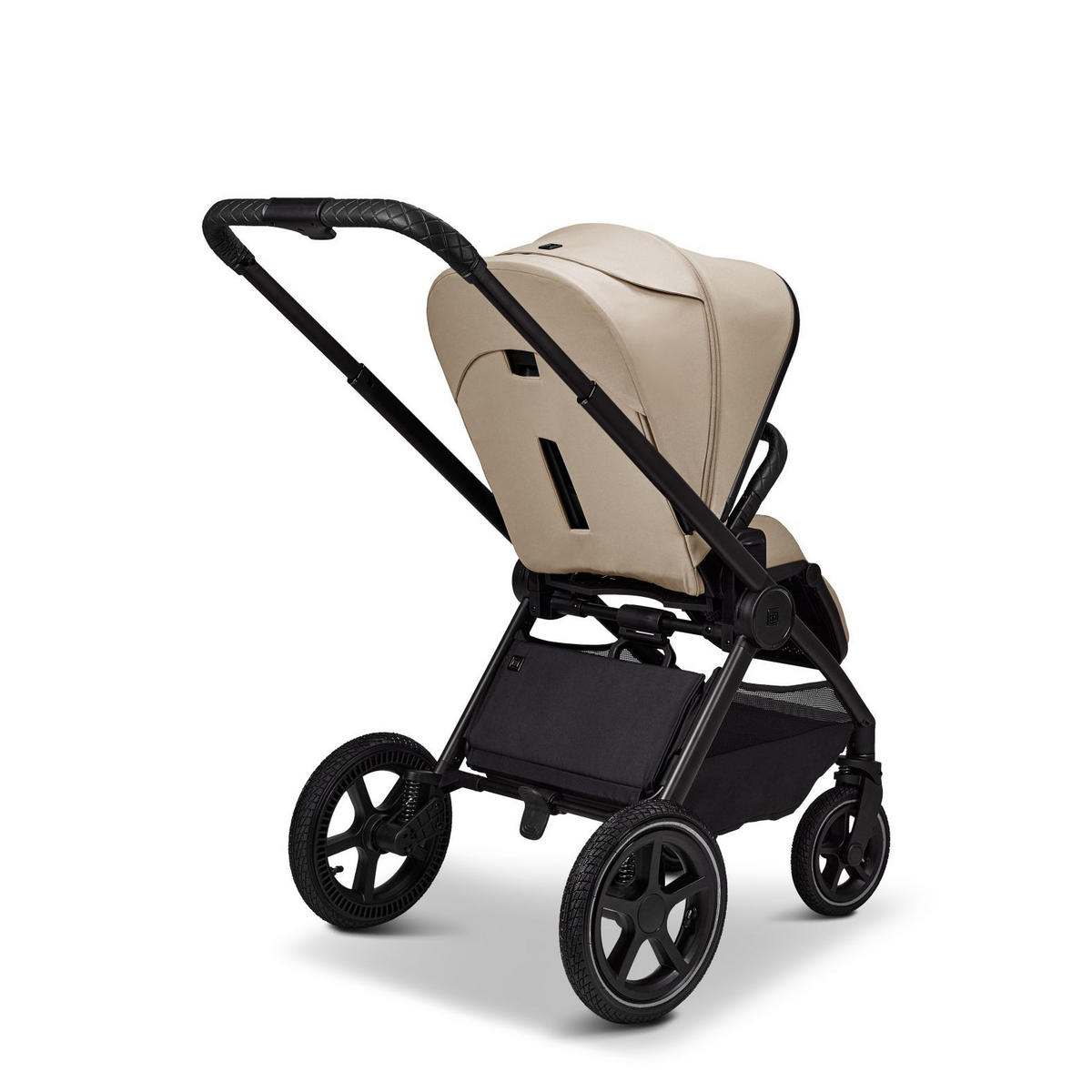 KINDERWAGENSET  GIO FOLD SET AIR  sand  - Sandfarben/Schwarz, Basics, Textil/Metall (120/58/92cm) - Moon Edition