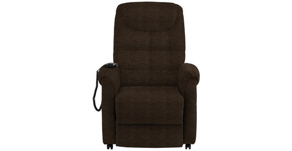 FERNSEHSESSEL in Mikrofaser Braun - Schwarz/Braun, KONVENTIONELL, Kunststoff/Textil (83/113/92cm) - Xora