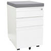 ROLLCONTAINER Grau, Weiß  - Weiß/Grau, MODERN, Kunststoff/Metall (39/60/50cm) - MID.YOU