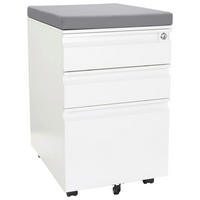 ROLLCONTAINER Grau, Weiß  - Weiß/Grau, MODERN, Kunststoff/Metall (39/60/50cm) - MID.YOU