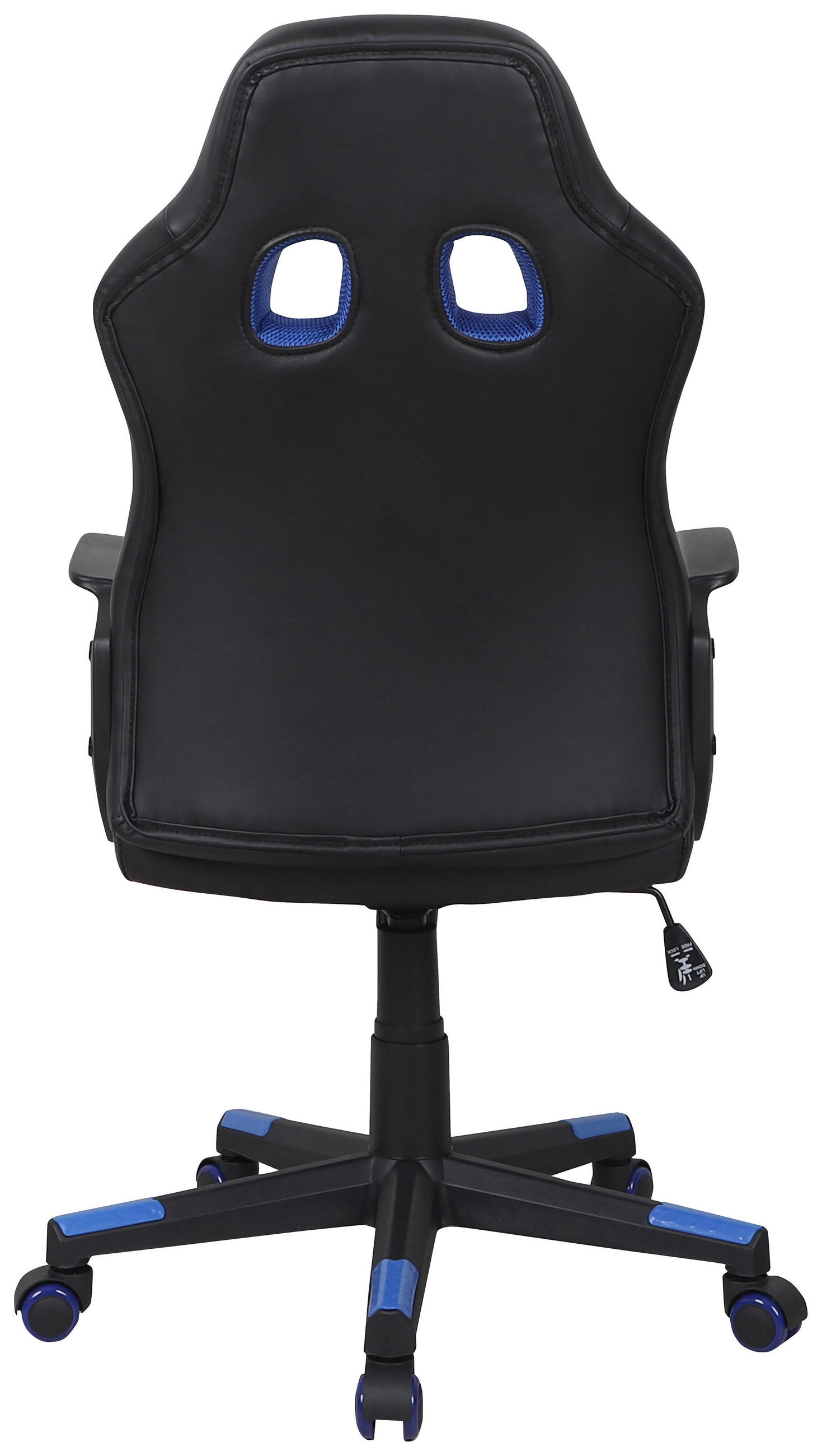 SCAUN DE GAMING  in imitație piele, plasă tensionată albastru, negru  - albastru/negru, Basics, plastic/textil (56/104-113/64cm) - Xora