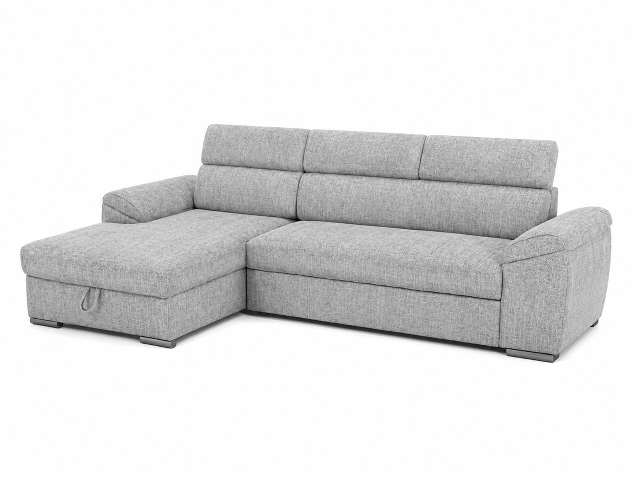 SAROKKANAPÉ textil szürke  - szürke, Basics, textil (185/81-98/275cm) - Carryhome
