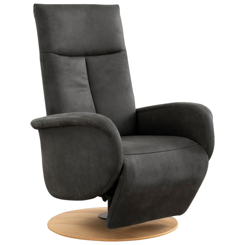 Thumbnail - Sit & More Drehstuhl, Anthrazit, Textil, Eiche, Drehteller, 75x112x82 cm, Goldenes M, Oeko-Tex® Standard 100, Made in Eu...
