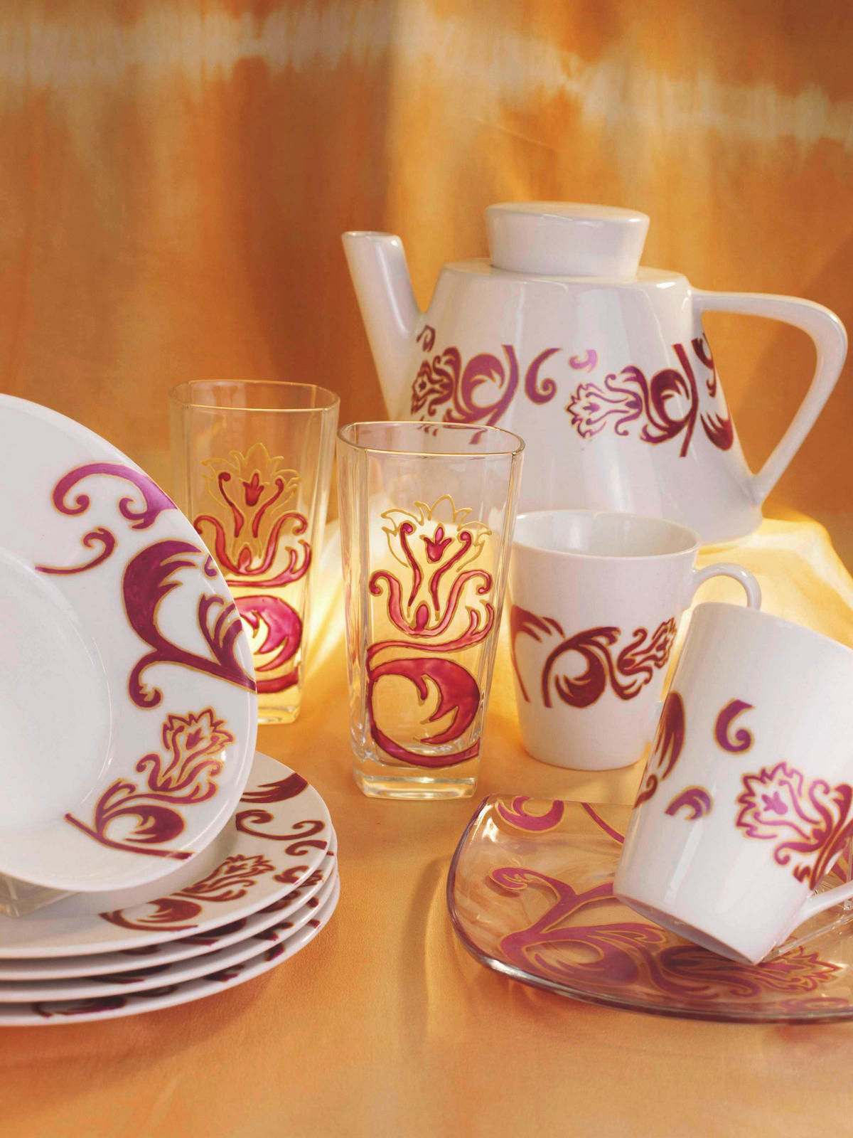 ACRYLFARBE - Blau/Gelb, KONVENTIONELL (22/5/8,5cm)