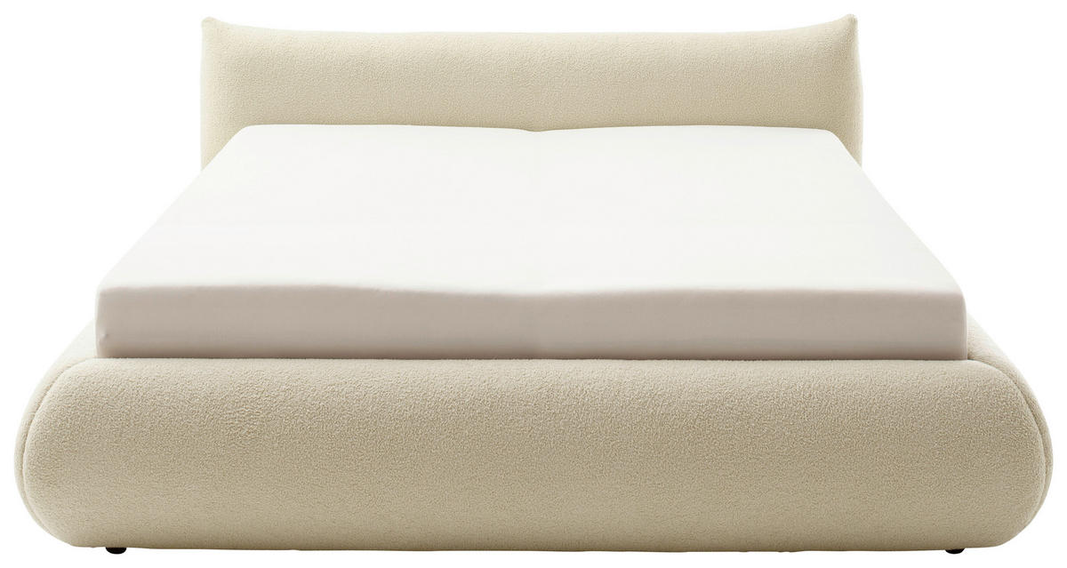 ČALÚNENÁ POSTEĽ, 180/200 cm, béžová - čierna/béžová, Modern, drevo/kompozitné drevo (180/200cm) - MID.YOU