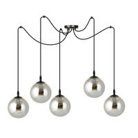 HÄNGELEUCHTE  200/70/200 cm    - Schwarz, KONVENTIONELL, Glas/Metall (200/70/200cm)