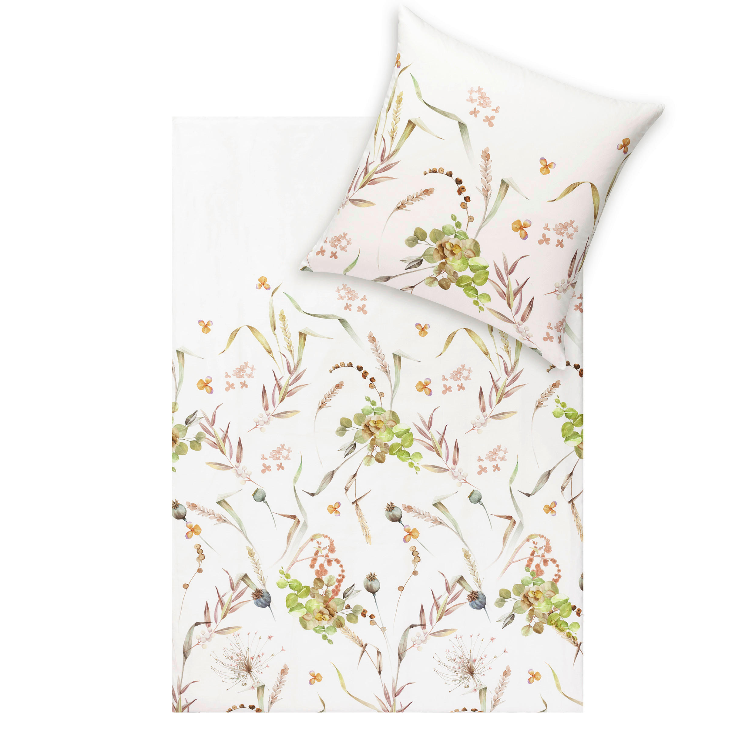 BETTWÄSCHE Rita Makosatin 135/200 cm  - Grün, Design, Textil (135/200cm) - Estella