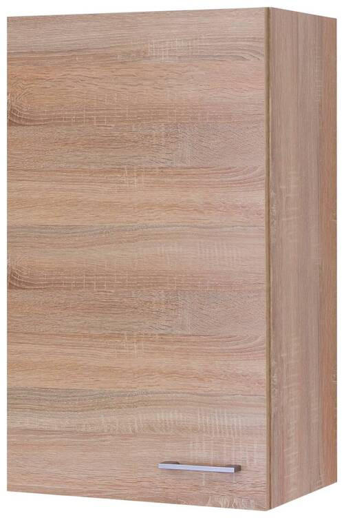 KÜCHENOBERSCHRANK 50/89/32 cm in Weiß, Sonoma Eiche - Alufarben/Weiß, KONVENTIONELL, Holzwerkstoff/Kunststoff (50/89/32cm) - FlexWell