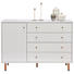 SIDEBOARD 133/92/42 cm - Messingfarben/Weiß, Design, Holzwerkstoff/Metall (133/92/42cm) - Novel SIDEBOARD 133/92/42 cm - Messingfarben/Weiß, Design, Holzwerkstoff/Metall (133/92/42cm) - Novel