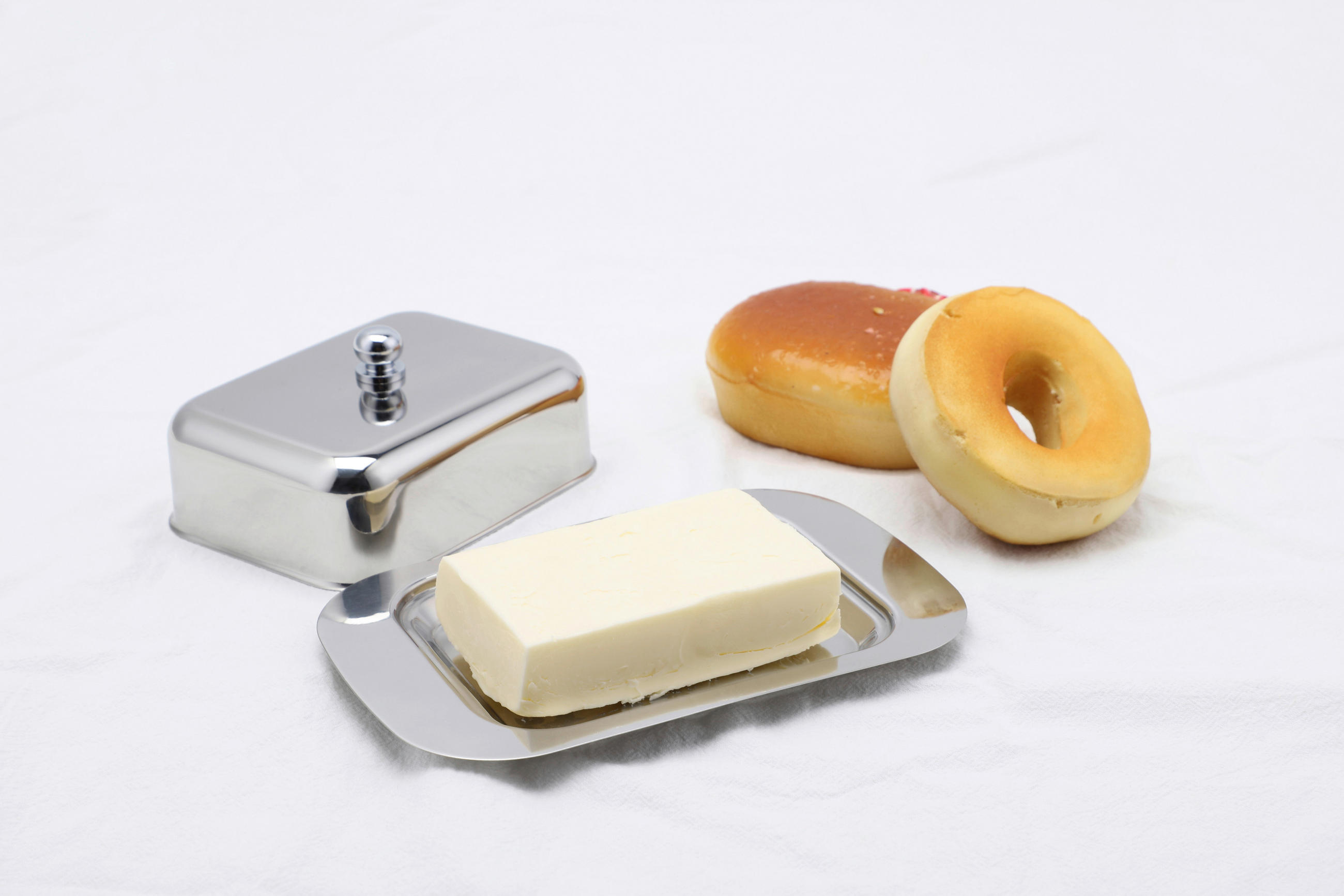 BUTTERDOSE Metall  - Silberfarben, Design, Metall (18,5/12,2/7cm) - Echtwerk