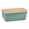 BROTBOX - Salbeigrün/Naturfarben, Basics, Naturmaterialien/Kunststoff (30.5/18.5/12cm) - Kesper