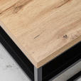 COUCHTISCH 75/75/40 cm quadratisch Naturfarben, Schwarz  - Schwarz/Naturfarben, Basics, Holzwerkstoff/Metall (75/75/40cm) - Carryhome