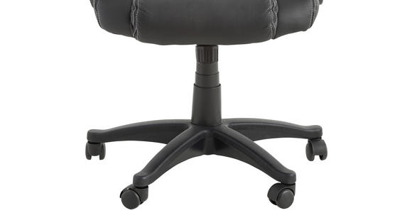 GAMINGSTUHL Schwarz Kunststoff, Textil - Schwarz/Weiß, Basics, Kunststoff/Textil (63/113-122/70cm) - Xora