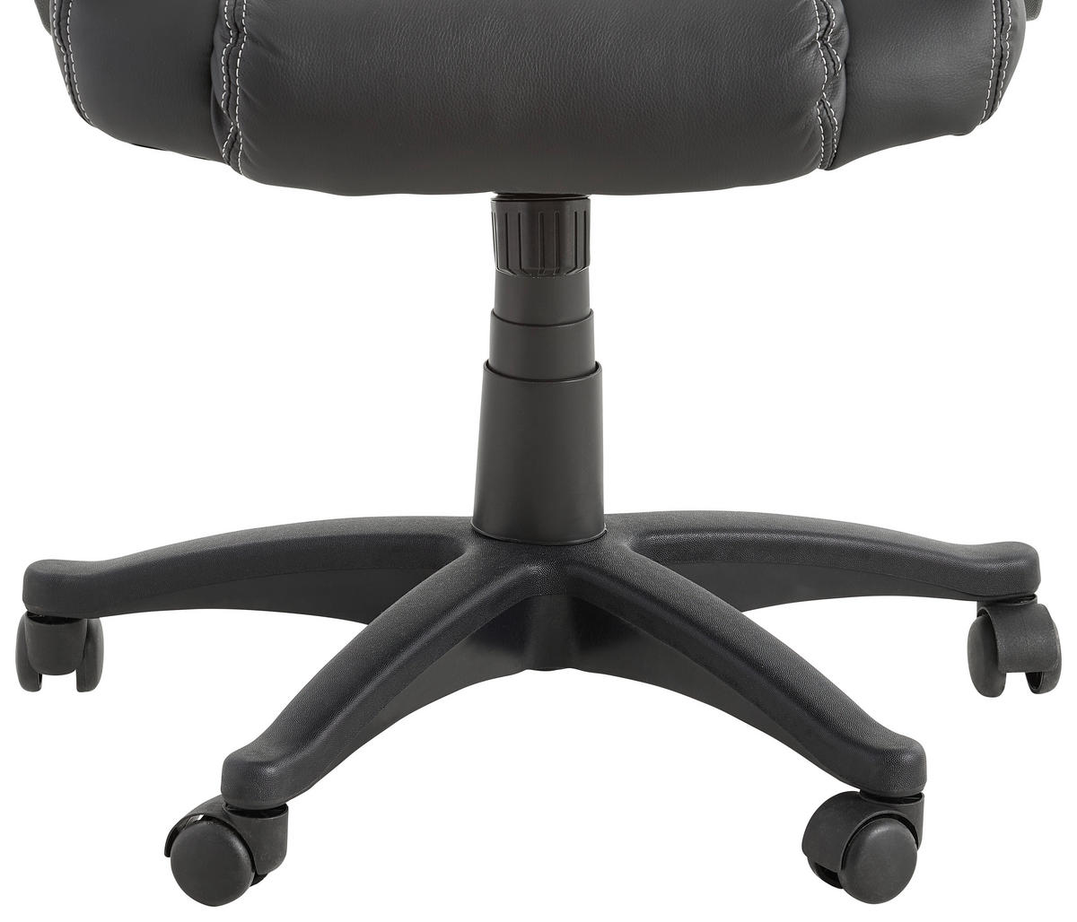 GAMINGSTUHL  in Lederlook Schwarz  - Weiss/Schwarz, Design, Kunststoff/Textil (63/113-122/70cm) - Xora