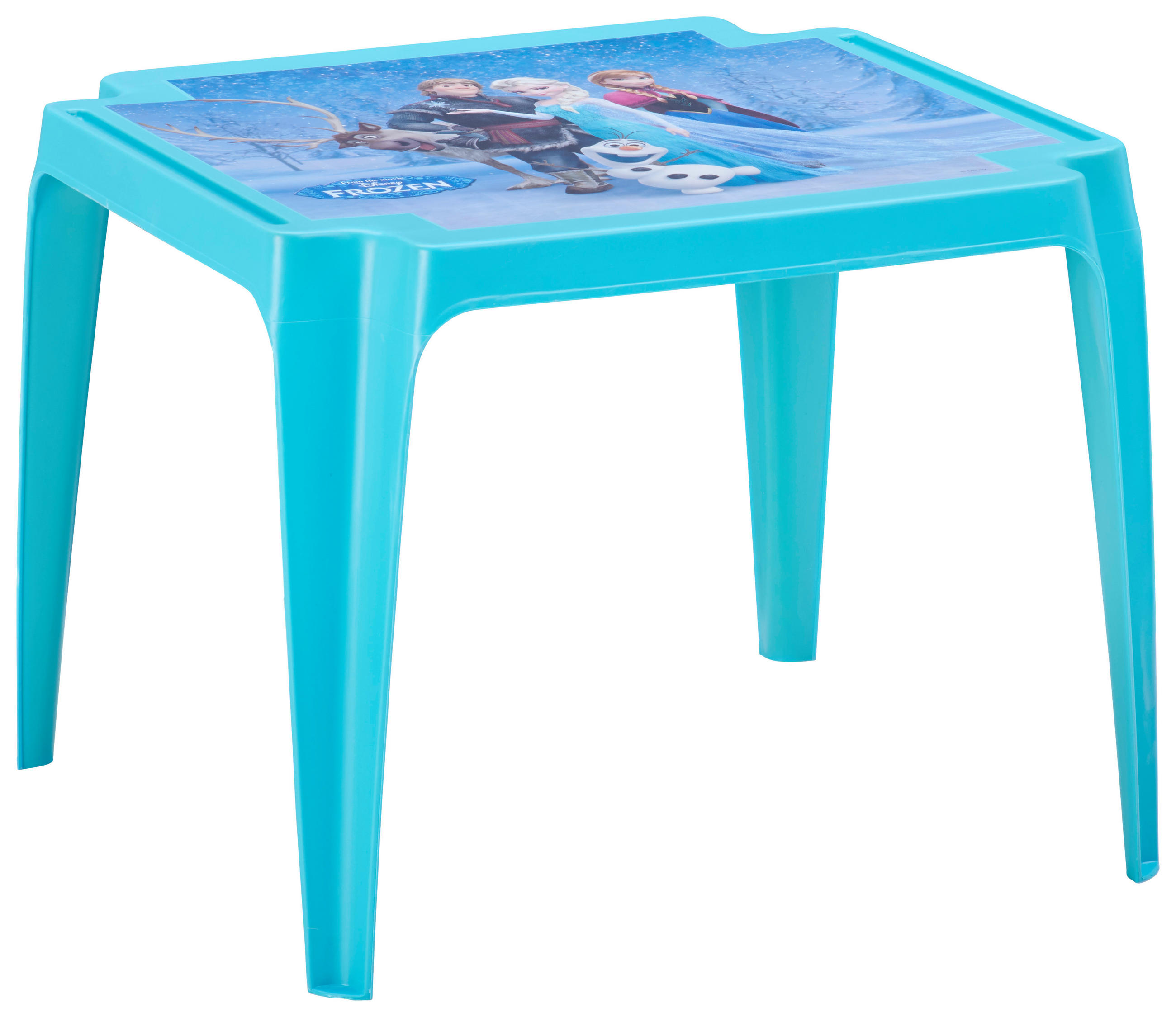 Kindertisch Eisprinzessin Hellblau Kunststoff Wetterfest