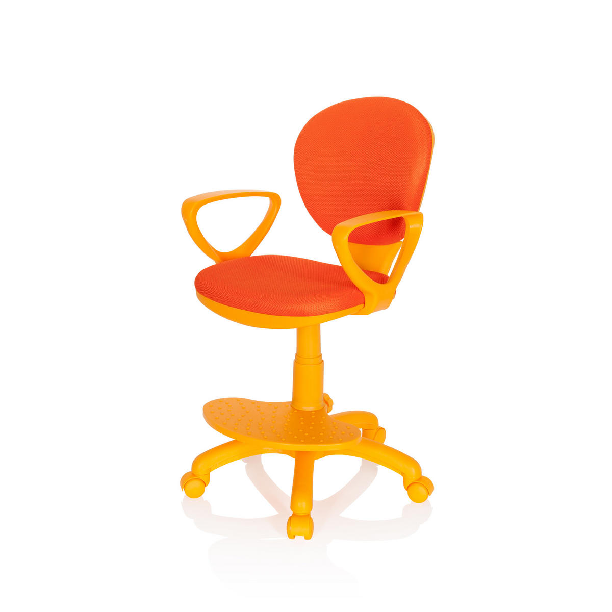MLADINSKI VRTLJIVI STOL umetna masa oranžna  - oranžna, Basics, umetna masa (53/83-95/51cm) - MID.YOU