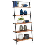 REGAL  80/170/35 cm Schwarz, Akaziefarben  - Schwarz/Akaziefarben, Trend, Holz/Metall (80/170/35cm) - Landscape