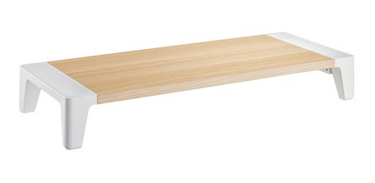 NÁSTAVEC NA PSACÍ STŮL  - bílá/barvy břízy, Design, kov/kompozitní dřevo (55,4/21,5/8cm) - Boxxx