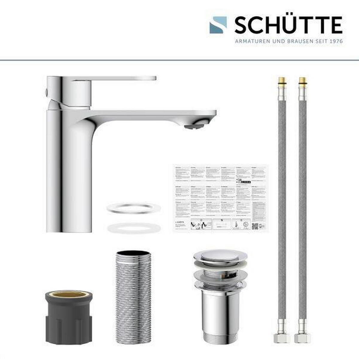 WASCHTISCHARMATUR 32310  - Chromfarben, Metall (4,5/14,5/16cm) - Schütte