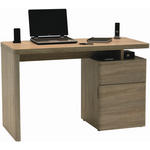 SCHREIBTISCH 120/55/76 cm  in Eichefarben  - Eichefarben, KONVENTIONELL, Holzwerkstoff (120/55/76cm) - Venda