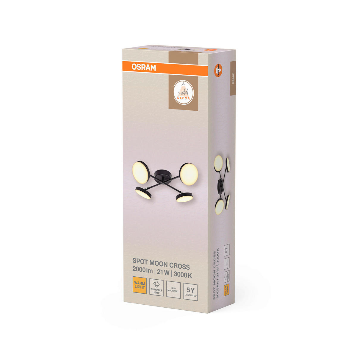 LED-STRAHLER 48,2/48,2/9,2 cm   - Basics, Metall (48,2/48,2/9,2cm) - Osram