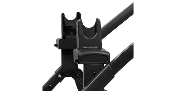 KINDERWAGENSET Korfu  - Dunkelgrau/Schwarz, Basics, Kunststoff/Textil - My Baby Lou