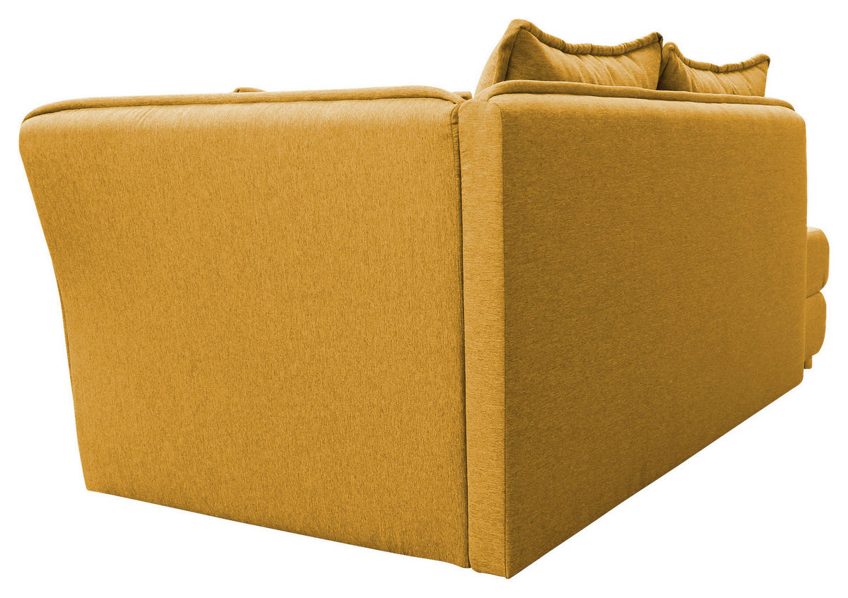 LIEGE in Flachgewebe Gelb  - Gelb/Silberfarben, Design, Kunststoff/Textil (224/84/99/107cm) - MID.YOU