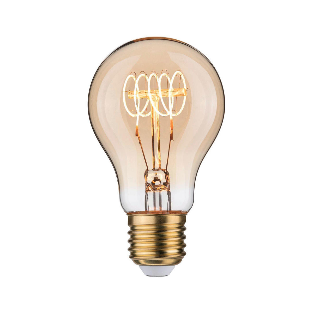 LED-LEUCHTMITTEL   E27 4,2 W 300 lm  - Goldfarben, Basics, Glas (6,0/10,5cm) - Paulmann