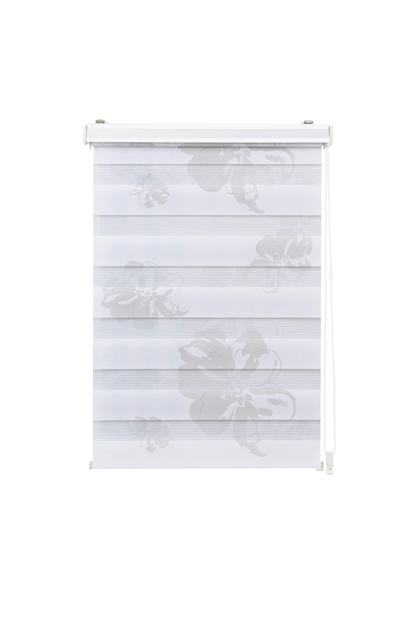 DOPPELROLLO  blickdicht     - Weiß, Natur, Textil (110/160/5cm)