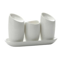 SLÁNKA A PEPŘENKA keramika  - bílá, Basics, keramika (14,5/9,5/6cm) - Maxwell & Williams