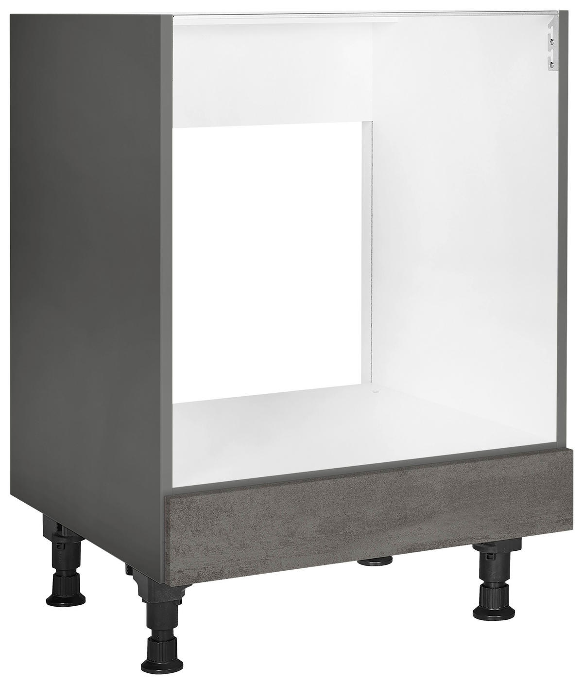 HERDUMBAUSCHRANK 60/87/56 cm  in Schieferfarben  - Schieferfarben, MODERN, Holzwerkstoff (60/87/56cm) - Nobilia