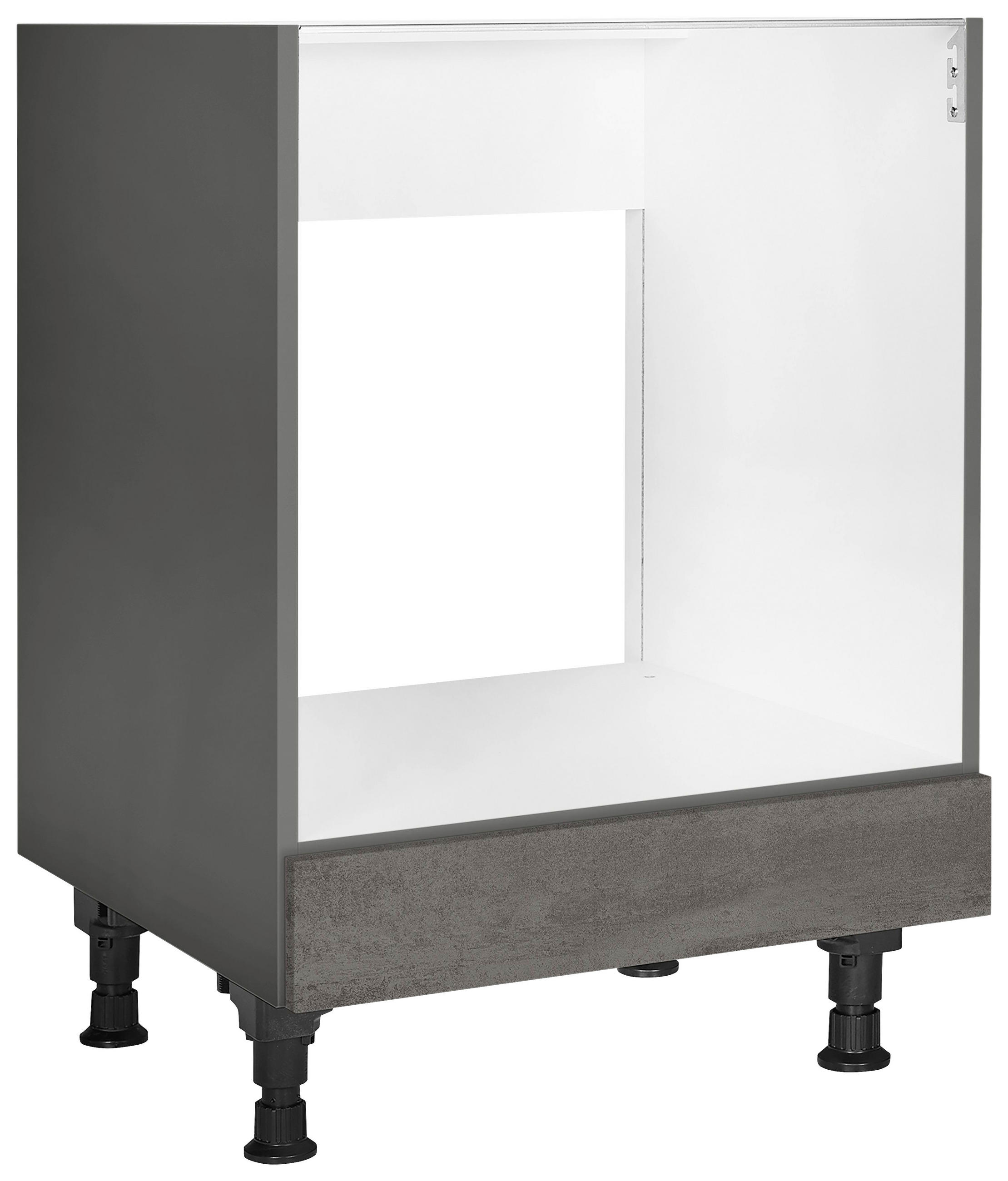 Nobilia Herdumbauschrank Riva Schiefer 60x87x56 cm
