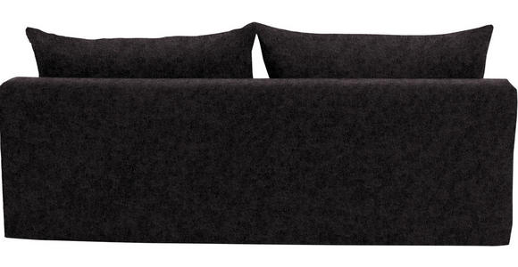 SCHLAFSOFA in Velours Dunkelbraun - Dunkelbraun/Schwarz, Design, Holz/Textil (213/89/105cm) - Novel