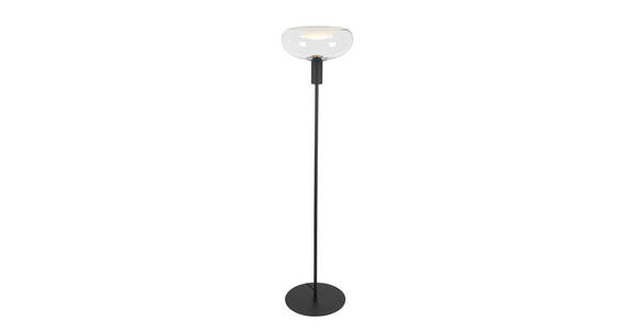 STEHLEUCHTE 37/155 cm - Schwarz, Design, Glas/Metall (37/155cm) - Dieter Knoll
