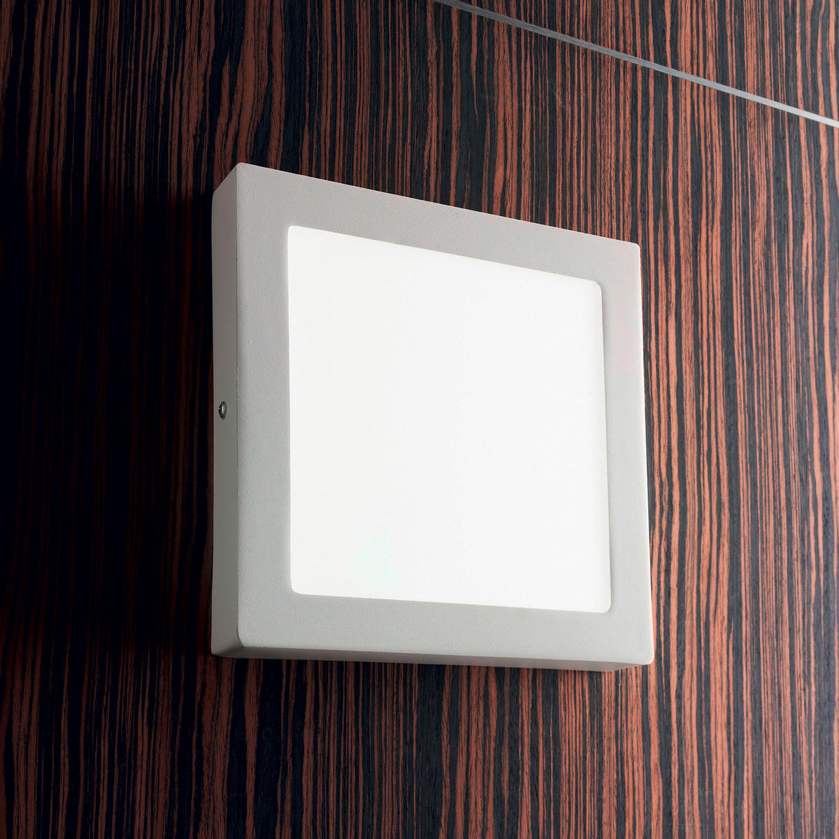 DECKENLEUCHTE  40/4 cm    - Weiß, KONVENTIONELL, Kunststoff/Metall (40/4cm) - Ideal Lux