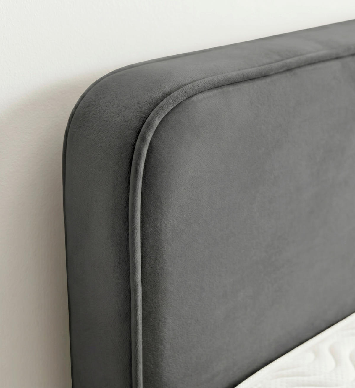 BOXBETT 180/200 cm  in Graphitfarben  - Graphitfarben/Kernbuche, MODERN, Holz/Textil (180/200cm) - MID.YOU