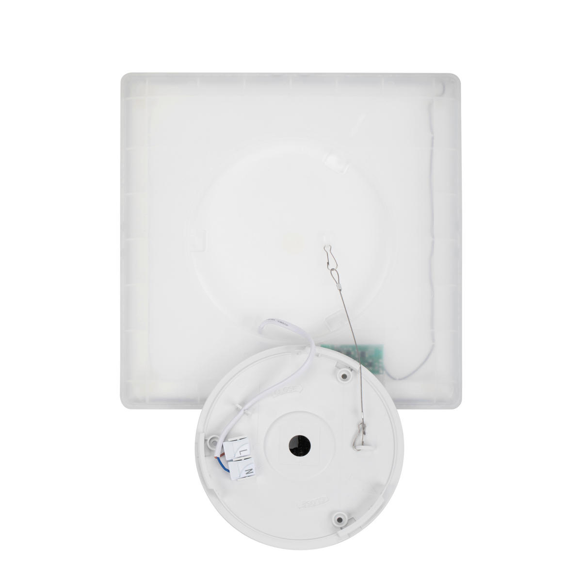 LED-DECKENLEUCHTE Giga 29,3/29,3/2,8 cm   - Weiß, Basics, Kunststoff (29,3/29,3/2,8cm) - Novel