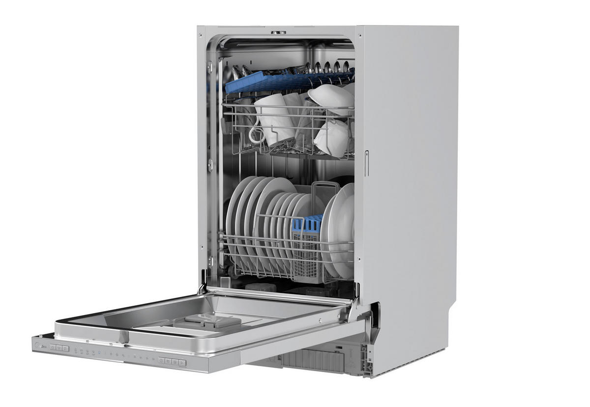GESCHIRRSPÜLER MDWEB1004LS-W  - Silberfarben, Basics, Metall (45/81.5/57cm) - Midea