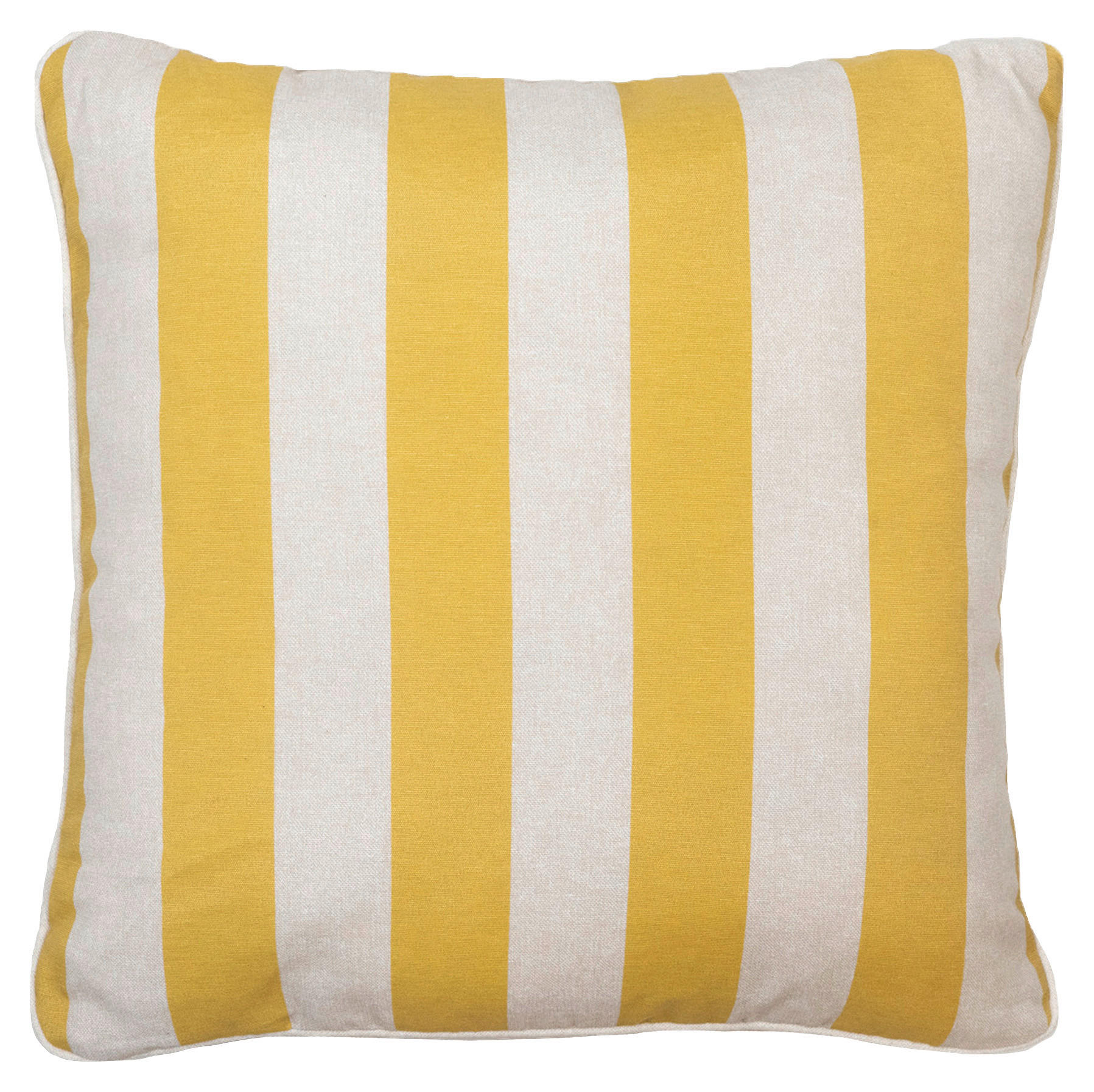 ZIERKISSEN  - Gelb/Creme, Basics, Textil (50/50/10cm)
