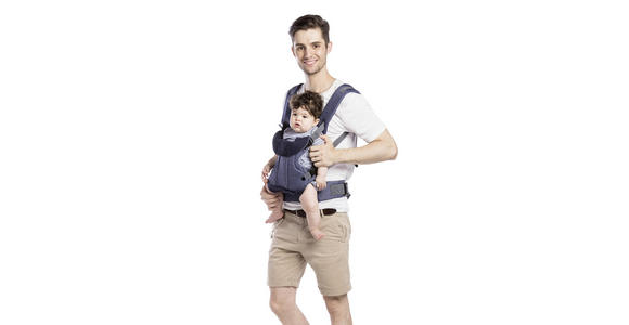 BABYTRAGE Carry Me  - Grau, Basics, Textil - My Baby Lou