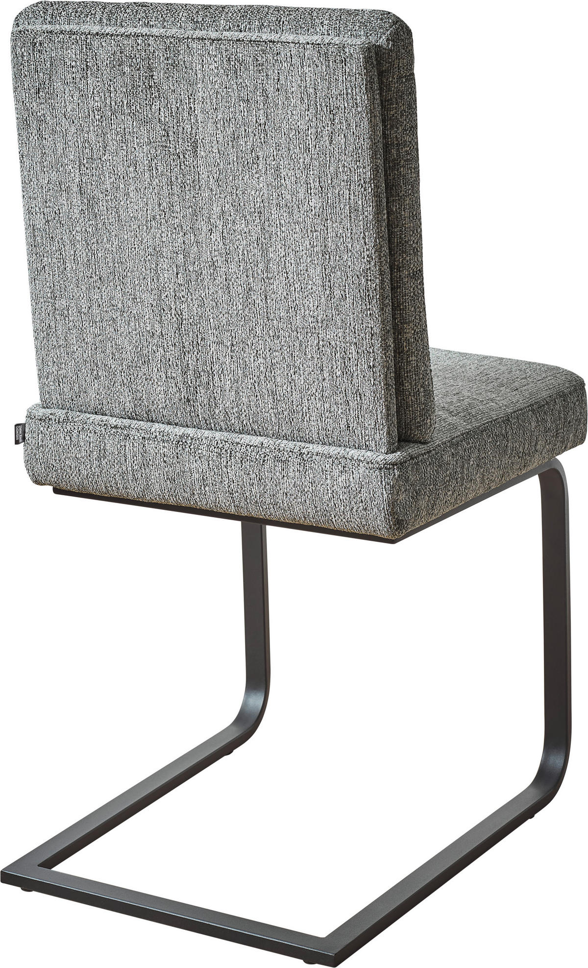 SCHWINGSTUHL  in Stahl Chenille  - Schwarz/Grau, Design, Textil/Metall (46/92/60cm) - Dieter Knoll