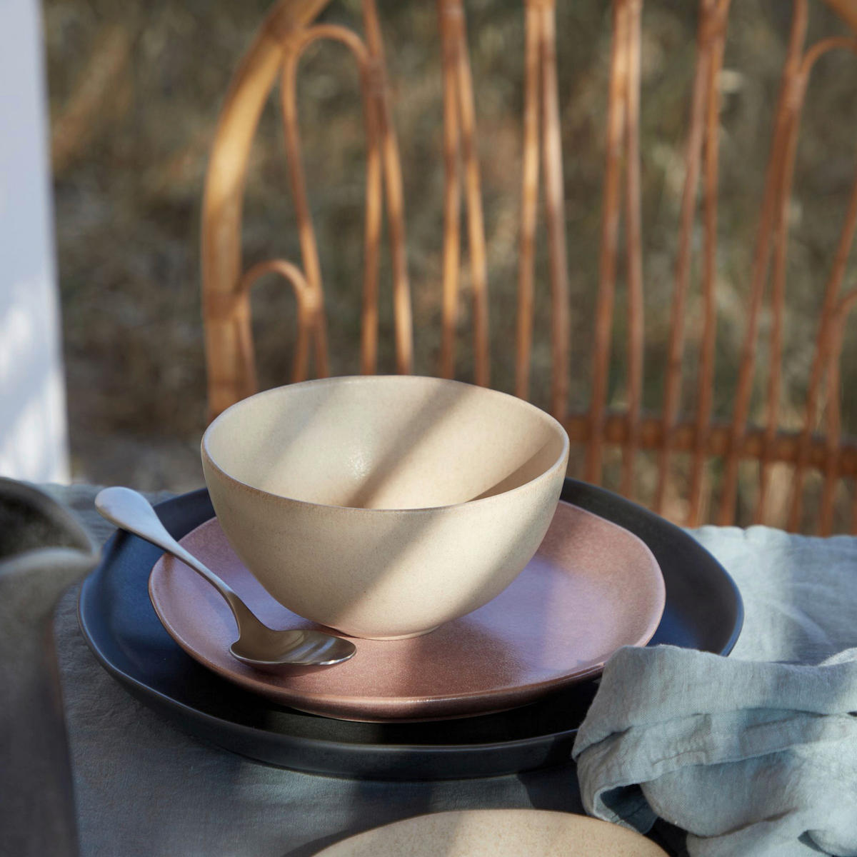 KOMBISERVICE Champagner LIVIA 5-teilig 1 Personen  - Champagner, Basics, Keramik - Costa Nova