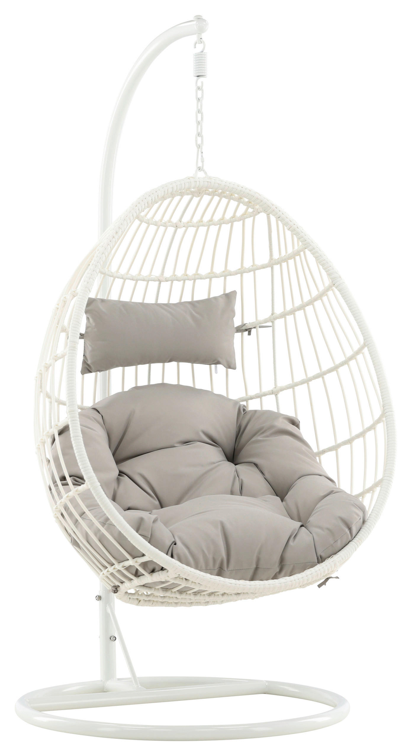 HÄNGESESSEL 95/196/95 cm  - Weiß, KONVENTIONELL, Holz (95/196/95cm) - Gardenson