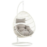HÄNGESESSEL 95/196/95 cm  - Weiß, KONVENTIONELL, Holz (95/196/95cm) - Gardenson