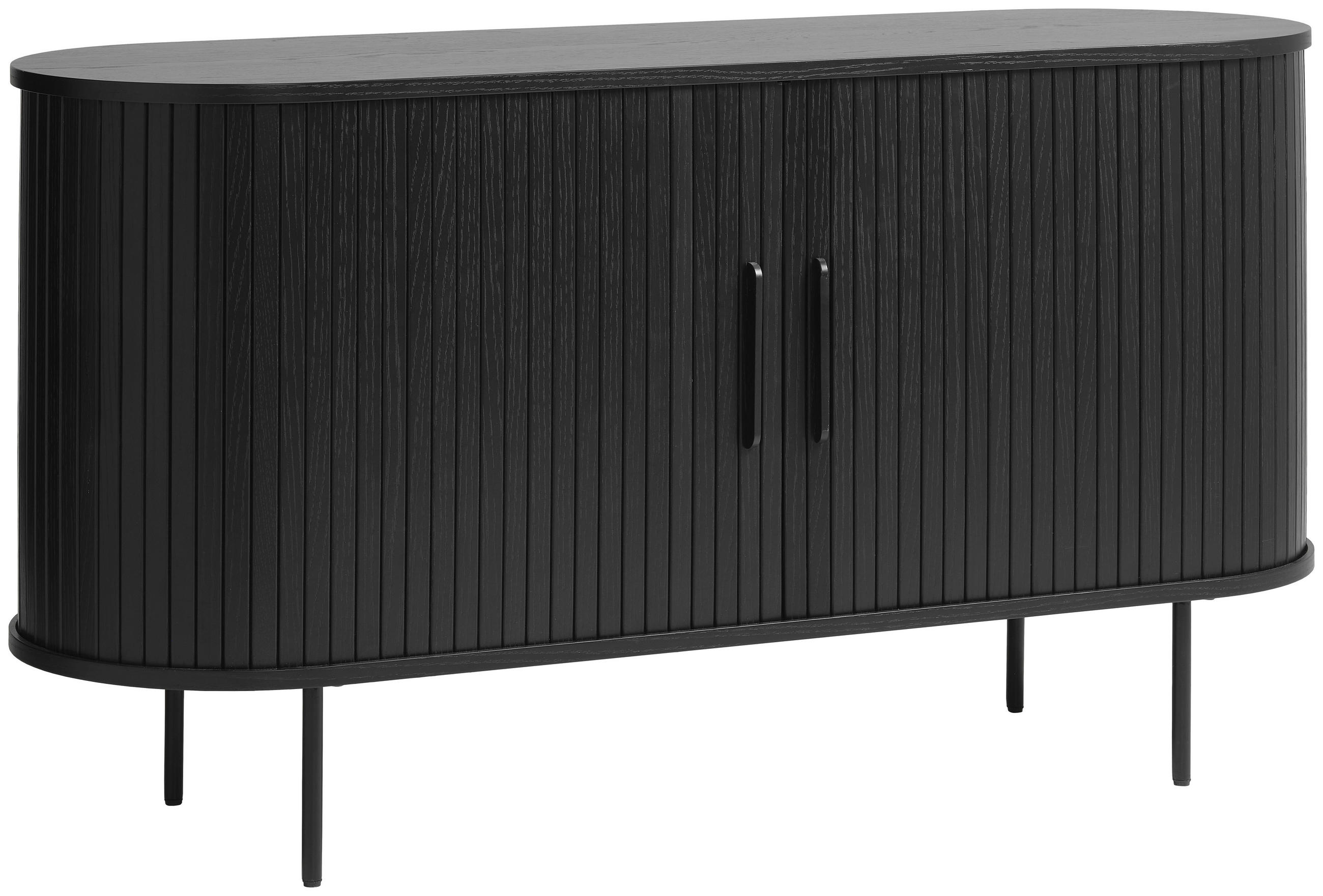 home24 SIDEBOARD Schwarz 140cm × 45cm × 76cm