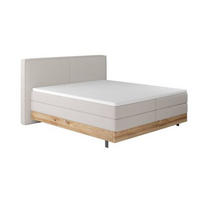 PAT BOXSPRING  bej  - bej/negru, Modern, lemn/metal (201/115/217cm) - Valnatura