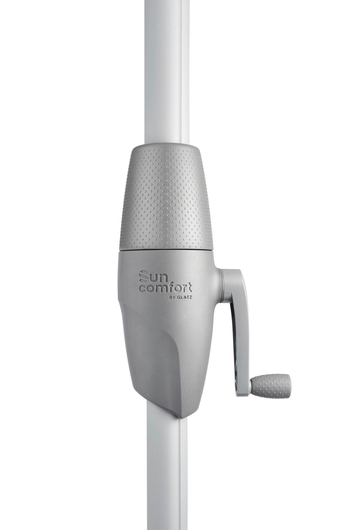 SONNENSCHIRM 300 cm Silberfarben  - Silberfarben/Hellgrün, KONVENTIONELL, Textil/Metall (300cm) - Suncomfort by Glatz